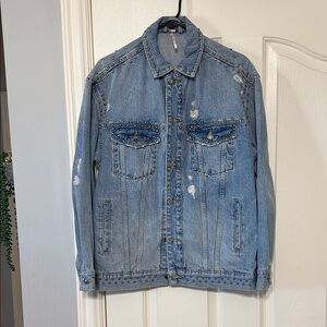 Free People Studded Denim Jacket